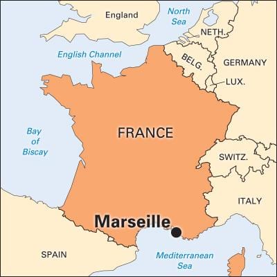 onde está a Marsella en francia mapa