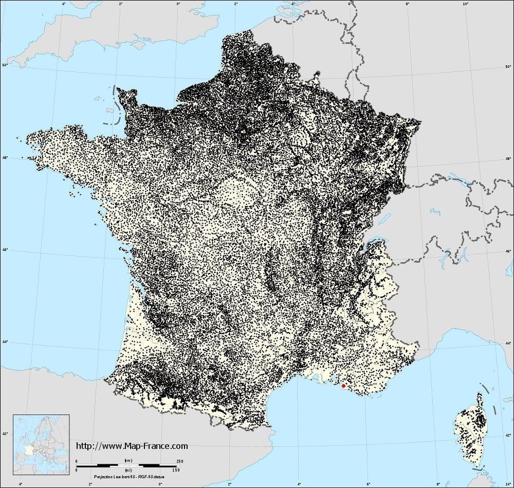 mapa de Marsella concellos