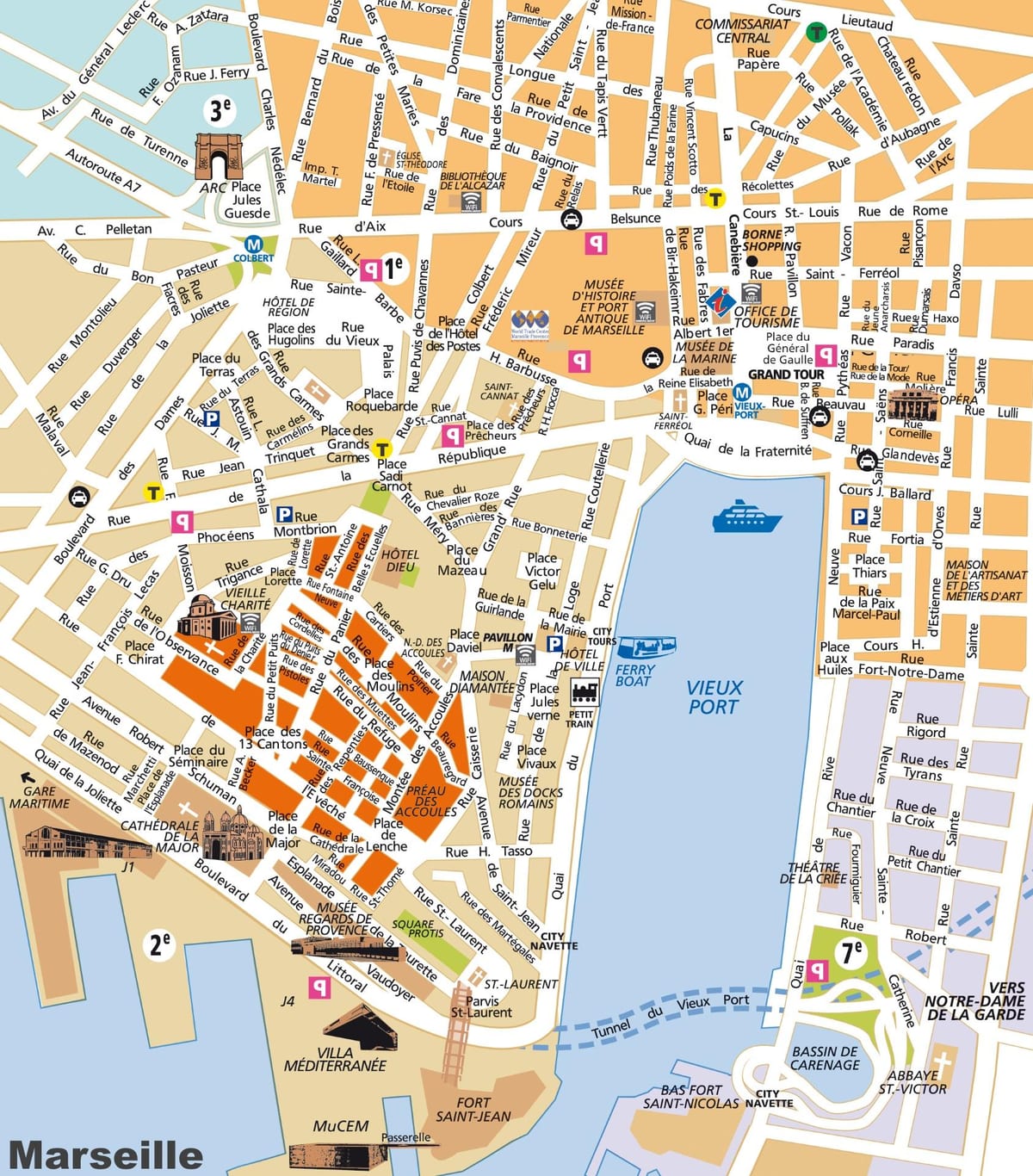 offline mapa de Marsella