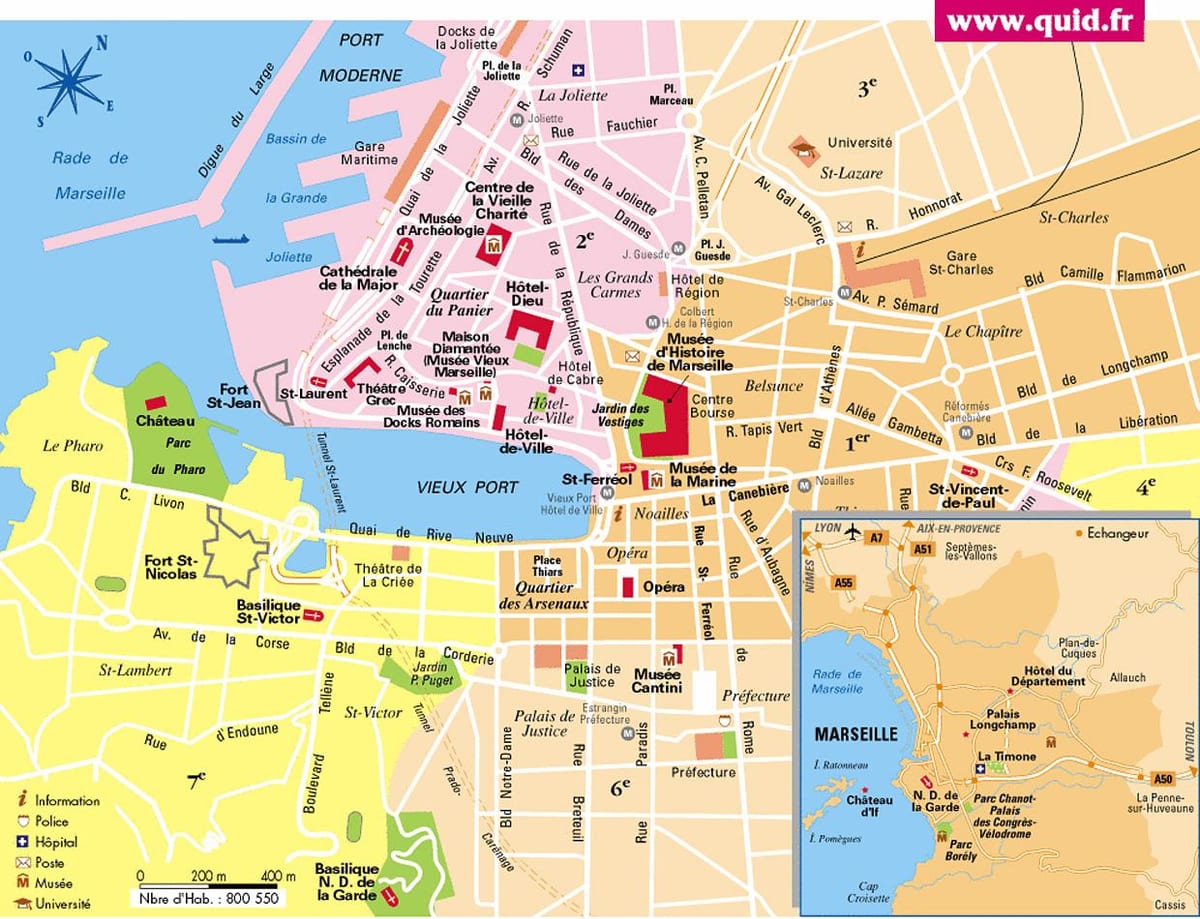 porto de Marsella mapa