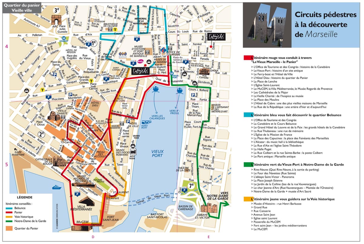 Marsella mapa turístico pdf