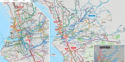 Marseille autobús mapa