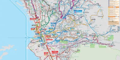 Marsella transporte mapa